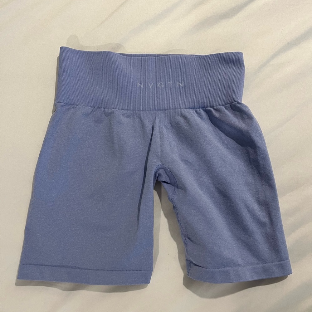 NVGTN Periwinkle Pro Seamless Shorts